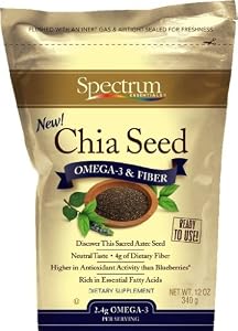 Spectrum Essentials Chia Seed, 12-Ounce Bags (Pack of 4)