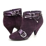 Wild Rose Haiku02 Ankle Boots Purple 7.5 Purple