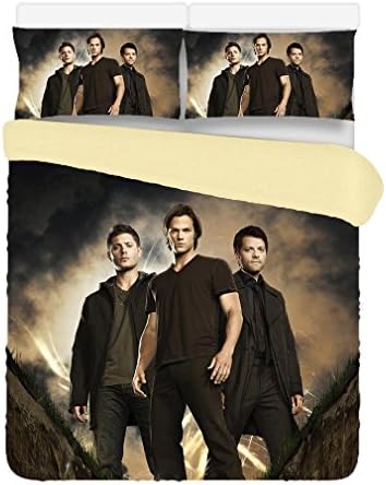 Custom Supernatural 3 Piece Duvet Cover Bedding Set Twin Size 180x220CM