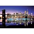 Brooklyn Bridge (Skyline, Color) Art Poster Print - 36x24
