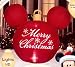 Disney Mickey Mouse Ears Red Merry Christmas Ornament Airblown Inflatable