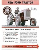 1953 1954 1955 FORD TRACTOR NAA Sales Brochure Book