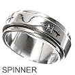 Sterling Silver Ring - Spinner - Size: 8-13
