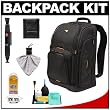 Case Logic Digital SLR Camera Backpack Case (Black) (SLRC-206) + Accessory Kit for Nikon D5000, D3100, D3000, D700, D300S, D300, D90, D60 & D40