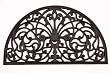 Rubber Scroll Doormat Half Moon