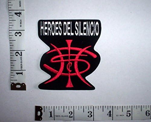 Heroes Del Silencio Iron-on Patch Sew-on Woven Patch Applique Embroidered DIY Badge Aufnäher