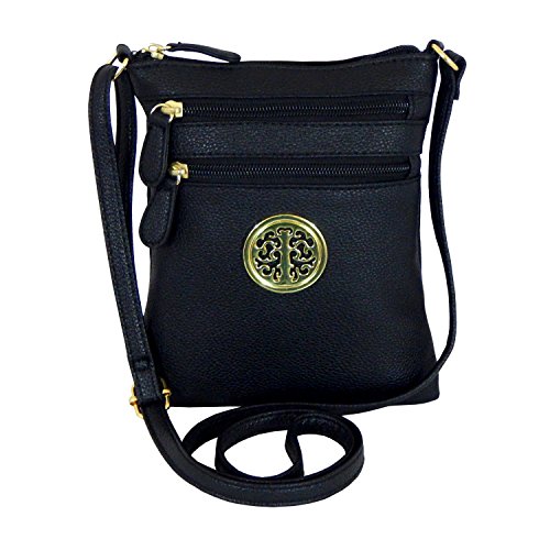 Faux Leather Crossbody Bag with Long Strap
