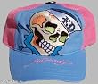 Ed Hardy Lt Blue/Fushia Sailor Skull Cap