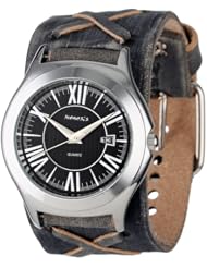 Nemesis Unisex FXB099K Classics Faded Leather Band Watch
