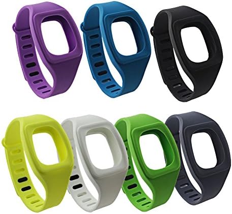 HoneyLife Fitbit Zip Cute Silicone Replacement Wristband Bracelets/ Wireless Activity and Sleep Tracker Accessory Band 7-in-1 Pack with Secure Metal Clasp