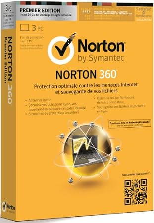 Norton 360 V7 - premier édition (3 postes, 1 an)