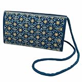 Clutch Handbags for Women Silk Fabric Hand Embroidery