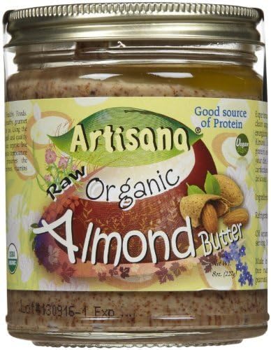 Artisana Raw Organic Almond Butter - 8Oz Jar (Pack of 6) - Pack Of 6