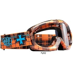 Spy Optic Tartan SE Targa Mini Motocross Motorcycle Goggles Eyewear - 2008 Model - Color: Plaid/Anti-Fog Clear, Size: One Size Fits All