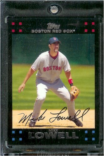 2007 Topps #83 Mike Lowell Boston Red Sox Baseball Card - Mint Condition - Shipped in Protective Display Case!