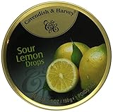 Cavendish & Harvey Sour Lemon Drops, 5.3 oz Tins in a BlackTie Box (Pack of 3)