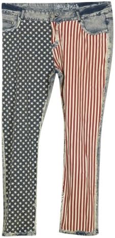 Plus Size Wave The Flag Jean --Size: 18 Color: Blue