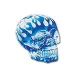 Translucent Skull Blue Flame