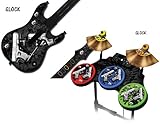 Protective skins for Guitar Hero 4 "World Tour" Guitar and Drum Set - fits Xbox 360, PS3, PS2 - GLOC