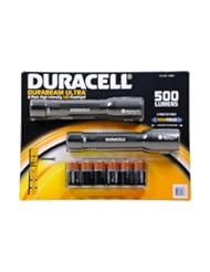 Home Improvement: Duracell Durabeam Ultra High Intensity Tactical- 500 Lumen Flashlight 2-Pack with 6 C Batteries - Duracell