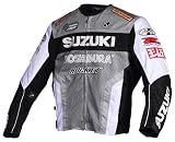 JOE ROCKET SUZUKI GUN-METAL/WHITE/BLACK/SILVER REPLICA MESH JACKET! XXL/2XL