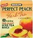 Bigelow Perfect Peach Iced Tea, 8-Count Boxes (Pack of 6)