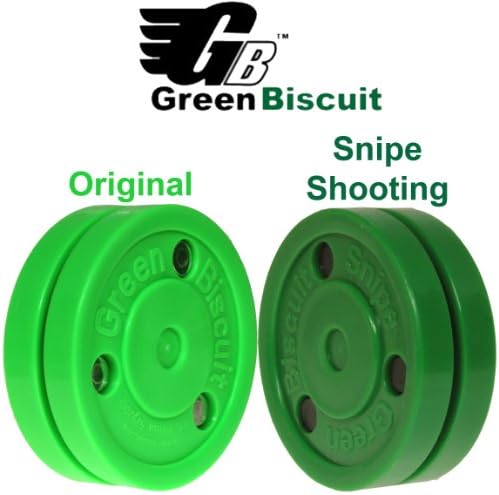 Green Biscuit Shooting and Stick Handling Training Pucks