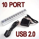 10 Port USB 2.0 Hub