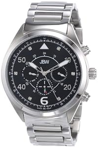 JBW Men's J6283A Multi-Function 6 Diamonds Metal Watch
