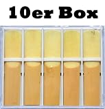 Produkt-Bild: 10 x Bl&auml;tter Box f&uuml;r das Alt Saxophon St&auml;rke 1,5 in der "Middle Grade" Qualit&auml;t