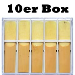 10 x Bl�tter Box f�r das Alt Saxophon St�rke 1,5 in der "Middle Grade" Qualit�t