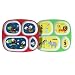 4-pc. Melamine Divided Plate Set - Dog/Circus