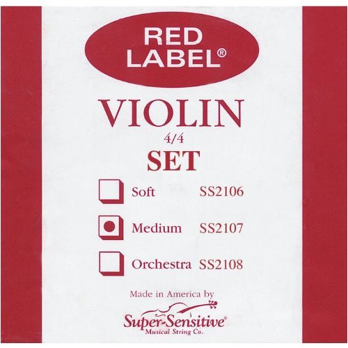 Super Sensitive Super Sensitive Steelcore 4/4 Violin Strings: Set