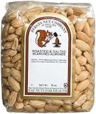 Bergin Nut Company Almonds Whole Blanched, Roasted Salted, 16-Ounce Bags (Pack of 2)