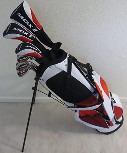 Tall Mens Golf Set Complete Driver, Fairway Wood, Hybrid, Irons, Putter, Stand Bag Clubs +1" Length All Graphite