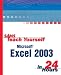 Book Sams Teach Yourself Excel 2003 in 24 Hours