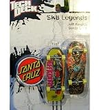 Tech Deck Sk8 Legends Jeff Kendall Santa Cruz 1987/1989, 96mm fingerboard.