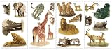 Safari Zebra Lion Animals Peel & Stick Wall Stickers