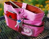 iGet (TM) Purse Organizer Insert Makeup Bag Cosmetic Travel Handbag (Baby Pink)