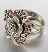 (Parent_T067175C) Assorted Stones Floral Ring in Miscellaneous