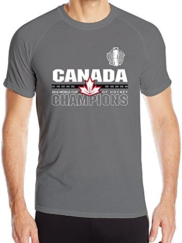 Men's Canada Hockey Red World Cup Of Hockey 2016 Champions Wicking Quick Dry T Shirts
