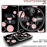 DJ Hero Skin Lots Of Dots Pink on Black fit XBOX 360 and PS3 (DJ HERO NOT INCLUDED)