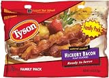 Tyson Fully Cooked Bacon, Family Pack, 4.4-Ounce (Pack of 2)