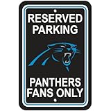 NFL Carolina Panthers Reserved Parking Sign