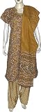 Shalwar Kamiz Printed Embroidered Cotton Multicolored Size S (slk138)