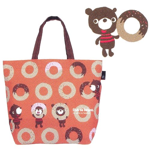 Rootote: Beignet Design Medium Size Shopping Tote Bag (W16.5