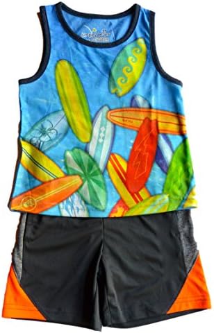 Jumping Beans® Surf Boards Tank Top &amp; Gym Shorts Boys (2T)