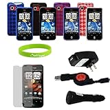 Skin Cases Charger Screen Protector For HTC Incredible 9 items Accessory Ki ....