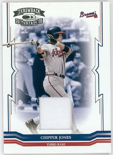Chipper Jones 2004 Donruss Throwback Threads Jersey Serial #126/250