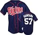 Johan Santana Majestic MLB Alternate Navy Replica Minnesota Twins Jersey